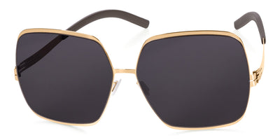 Ic! Berlin® Angelina T Rosé-Gold / Black Nylon 62 Sunglasses