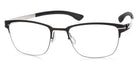 Ic! Berlin® The Lone Wolf Large Black Pearl 53 Eyeglasses