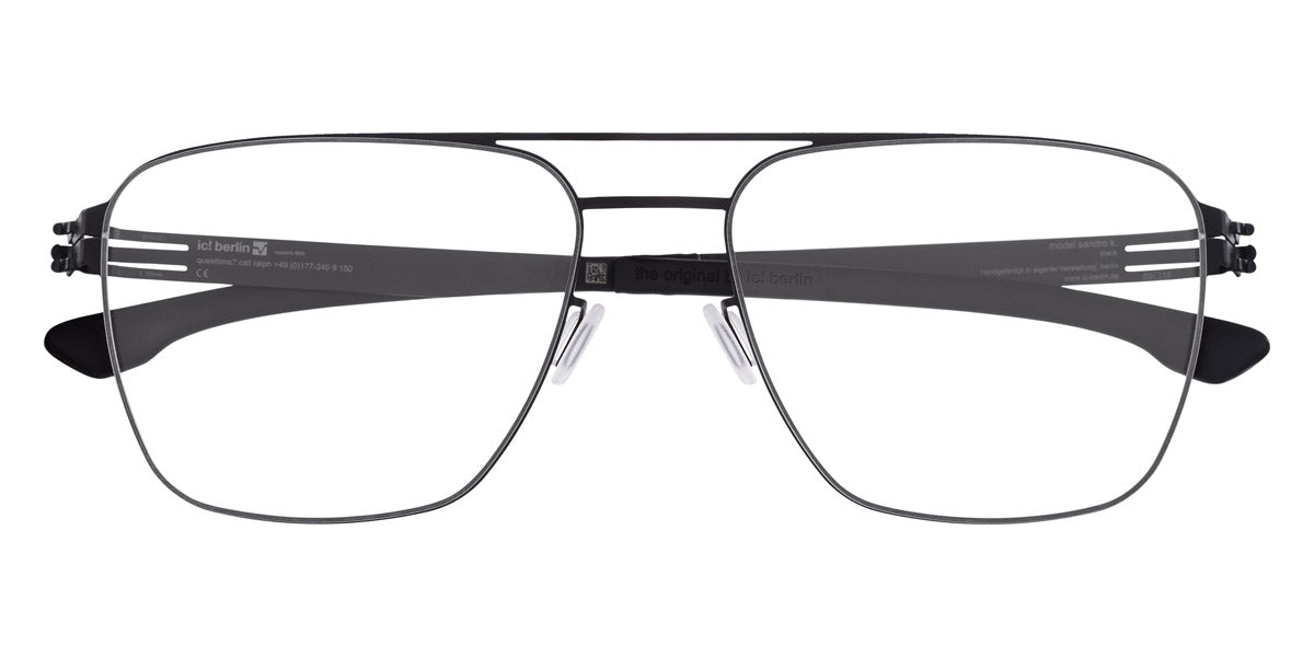 Ic! Berlin® Sandro K Black 59 Eyeglasses