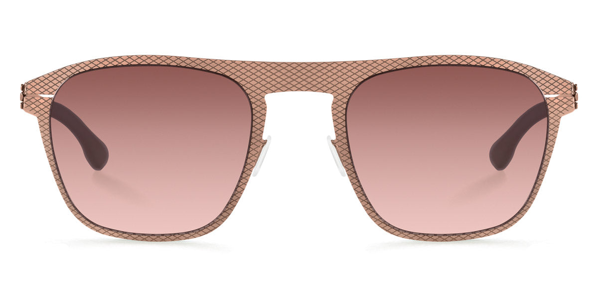 Ic! Berlin® Herzberge Grid Shiny Copper 54 Sunglasses
