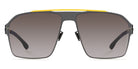 Ic! Berlin® AMG 02 Yellow Bridge-Gun-Metal 62 Sunglasses