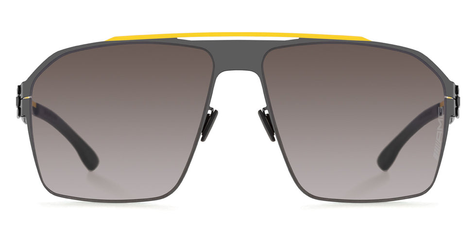 Ic! Berlin® AMG 02 Yellow Bridge-Gun-Metal 62 Sunglasses