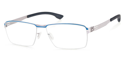 Ic! Berlin® Lars Decor Ultra-Blue-Chrome Inlay 56 Eyeglasses