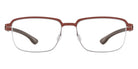 Ic! Berlin® Luan Teak/Fired Brick Pop 53 Eyeglasses