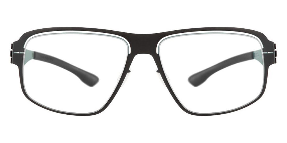 Ic! Berlin® AMG 09 Venice Green Brow-Black 55 Eyeglasses