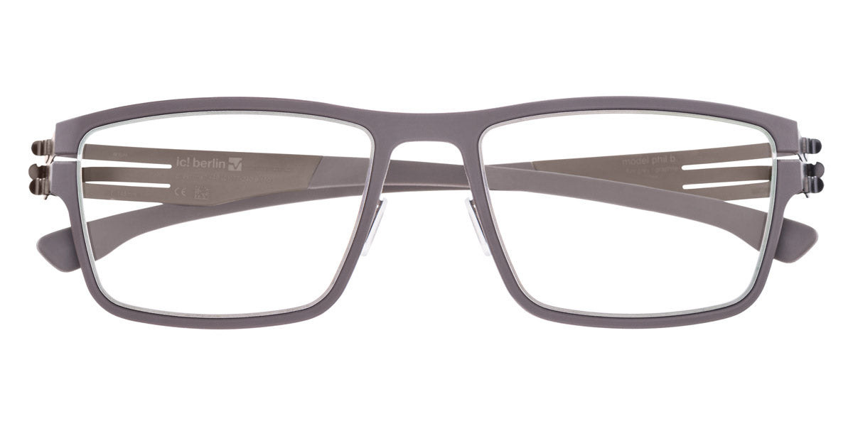 Ic! Berlin® Phil B Graphite-Flint-Grey 53 Eyeglasses