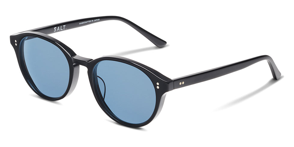 SALT.® JEFFERSON SAL JEFFERSON 001 51 - Black/Polarized Glass Denim Lens Sunglasses