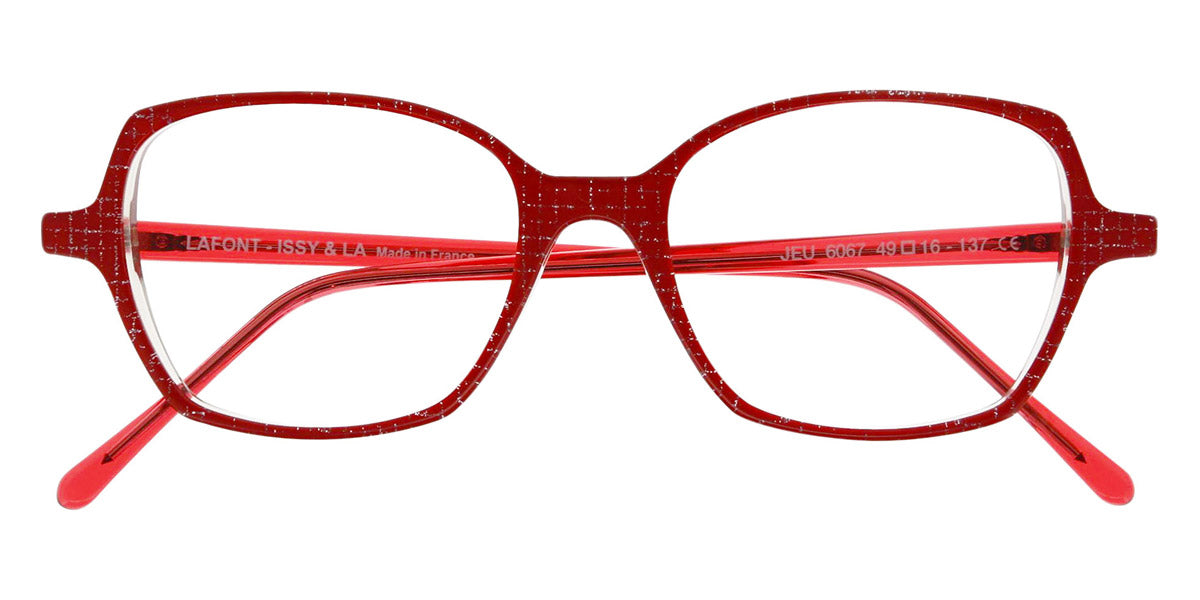 Lafont® JEU LF JEU 6067 49 - Red 6067 Eyeglasses