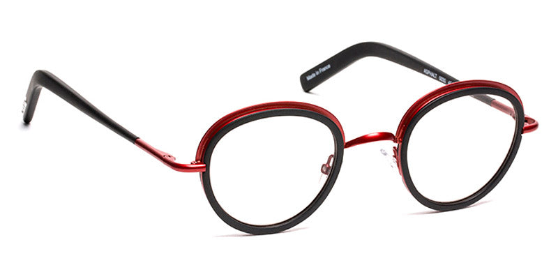 J.F. Rey® Asphalt JFR Asphalt 0030 45 - 0030 Matte Black/Satin Red Eyeglasses