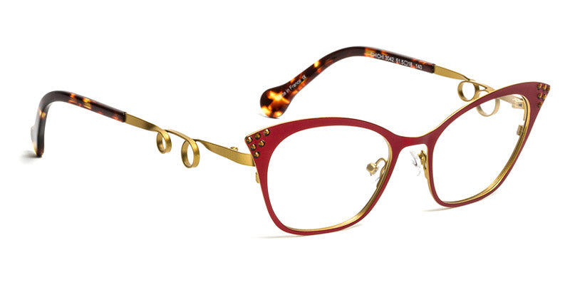 J.F. Rey® Chichi JFR Chichi 3042 51.5 - 3042 Red/Gold/Stones Eyeglasses