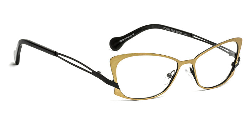 J.F. Rey® Corail JFR Corail 5500 53 - 5500 Gold/Shiny Black Eyeglasses