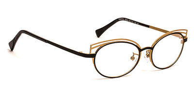 J.F. Rey® Dadou JFR Dadou 0055 50 - 0055 Satin Black/Satin Gold Eyeglasses