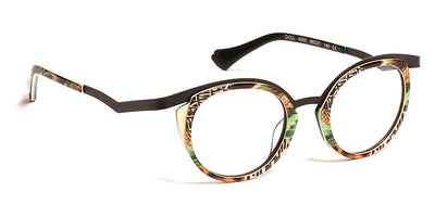 J.F. Rey® Doll JFR Doll 4500 46 - 4500 Green Patchwork/Black Eyeglasses