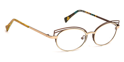 J.F. Rey® Dona JFR Dona 5595 50 - 5595 Shiny Gold/Dark Brown Eyeglasses
