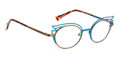 J.F. Rey® Dyam JFR Dyam 6520 47 - 6520 Brushed Bronze/Turquoise Eyeglasses