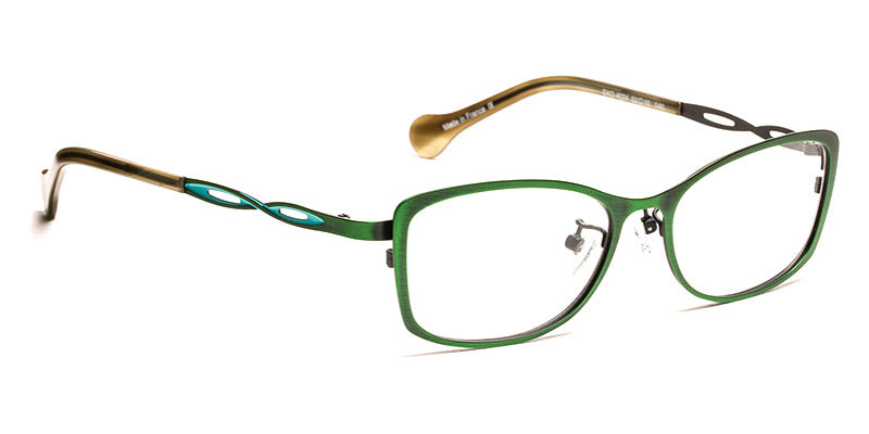 J.F. Rey® Eko JFR Eko 4024 54 - 4024 Brushed Grasshopper/Turquoise Eyeglasses
