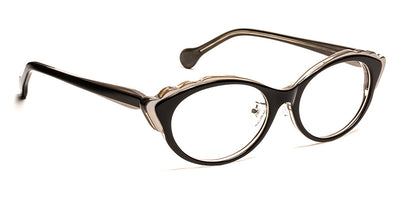 J.F. Rey® Elfe JFR Elfe 0010 52 - 0010 Black/White with Crystal Stones Eyeglasses