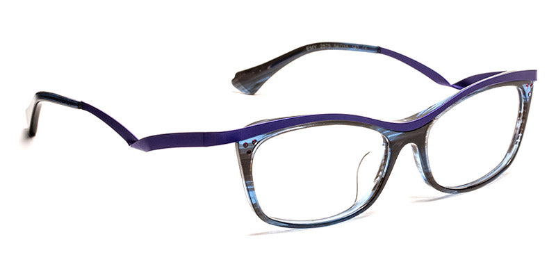 J.F. Rey® Emy JFR Emy 2575 54 - 2575 Blue/Purple with Purple Stones Eyeglasses