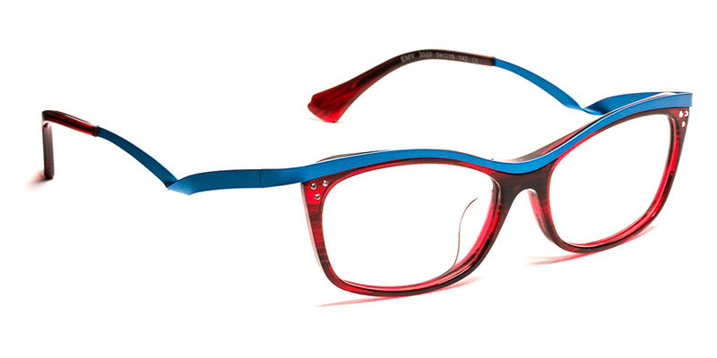 J.F. Rey® Emy JFR Emy 3520 54 - 3520 Red/Turquoise with Crystal Stones Eyeglasses
