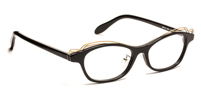 J.F. Rey® Epice JFR Epice 0050 51 - 0050 Black/Gold Eyeglasses