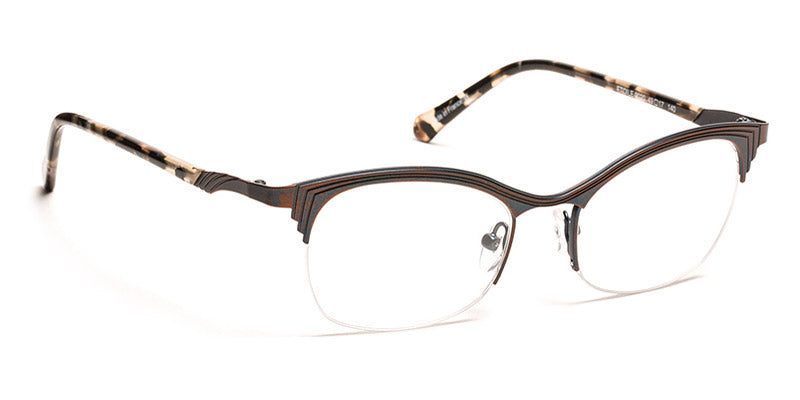 J.F. Rey® Etoile JFR Etoile 9020 49 - 9020 Velvet Brown and Blue Eyeglasses