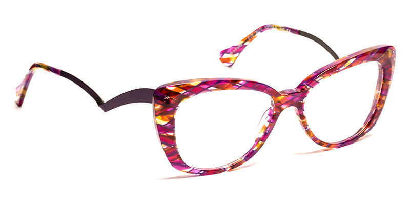 J.F. Rey® Eve JFR Eve 8070 53 - 8070 Pink Purple Fabric/Plum Eyeglasses