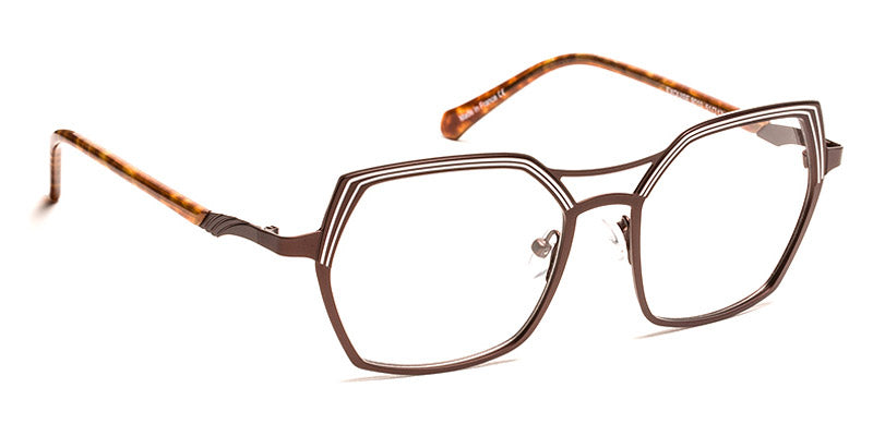 J.F. Rey® Exquise JFR Exquise 9010 51 - 9010 Brown/White Eyeglasses