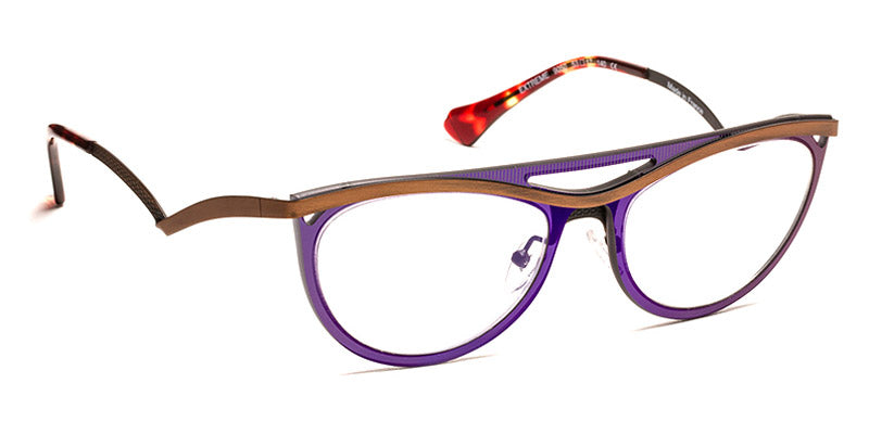 J.F. Rey® Extreme JFR Extreme 9050 53 - 9050 Optic Dark Purple Mask/Neutral/Gold Brushed Eyeglasses