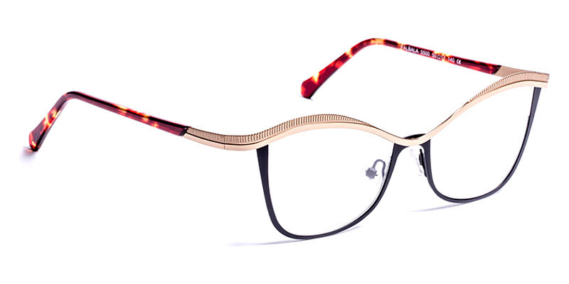 J.F. Rey® Falbala JFR Falbala 5500 50 - 5500 Shiny Gold/Black Eyeglasses