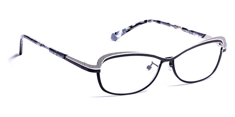 J.F. Rey® Falko JFR Falko 0013 52 - 0013 Shiny Black/Silver/Matte Black Eyeglasses