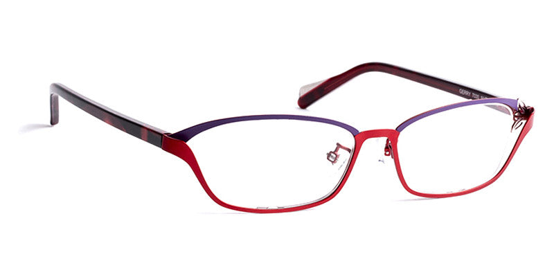 J.F. Rey® Gerry JFR Gerry 7030 50 - 7030 Purple/Red/Temple Red with Black Laces Eyeglasses