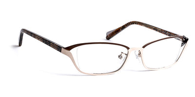 J.F. Rey® Gerry JFR Gerry 9055 50 - 9055 Brown/Gold/Temple Panther Eyeglasses