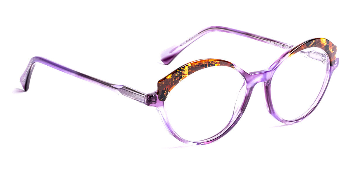J.F. Rey® Ilda JFR Ilda 7092 53 - 7092 Purple/Brown Amber Eyeglasses