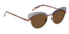 J.F. Rey® Ipala Sun JFR Ipala Sun 0010SOL 51 - 0010SOL Ivory/Black/Brown Sunglasses