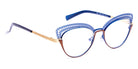 J.F. Rey® Ipala JFR Ipala 2090 51 - 2090 Brown/Blue/Gold Eyeglasses