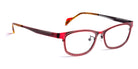 J.F. Rey® Issy JFR Issy 3000 51 - 3000 Brushed Red/Black Eyeglasses