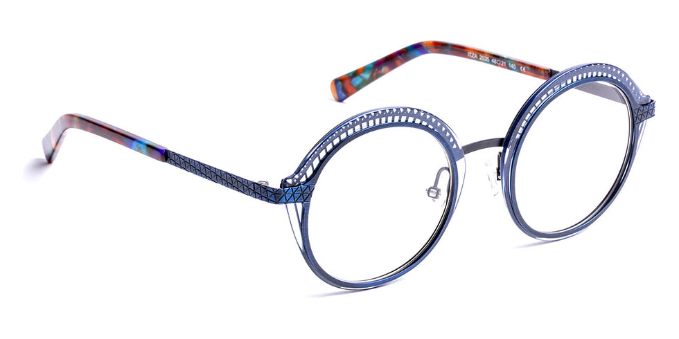 J.F. Rey® Itza JFR Itza 2035 48 - 2035 Blue/Brushed Blue Eyeglasses