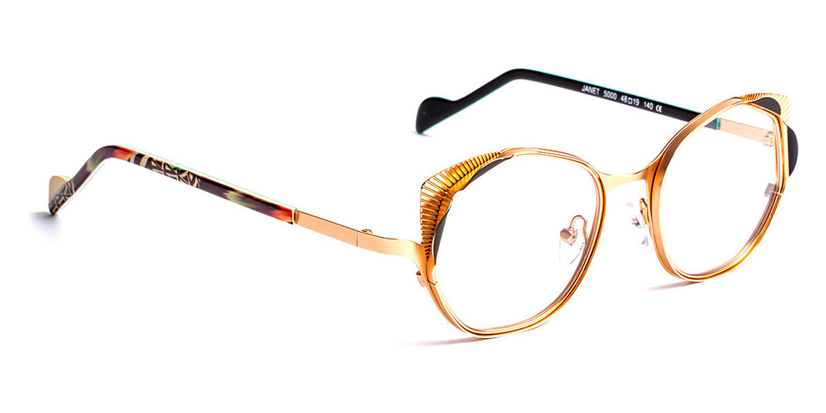 J.F. Rey® Janet JFR Janet 5000 48 - 5000 Pink Gold/Black Eyeglasses