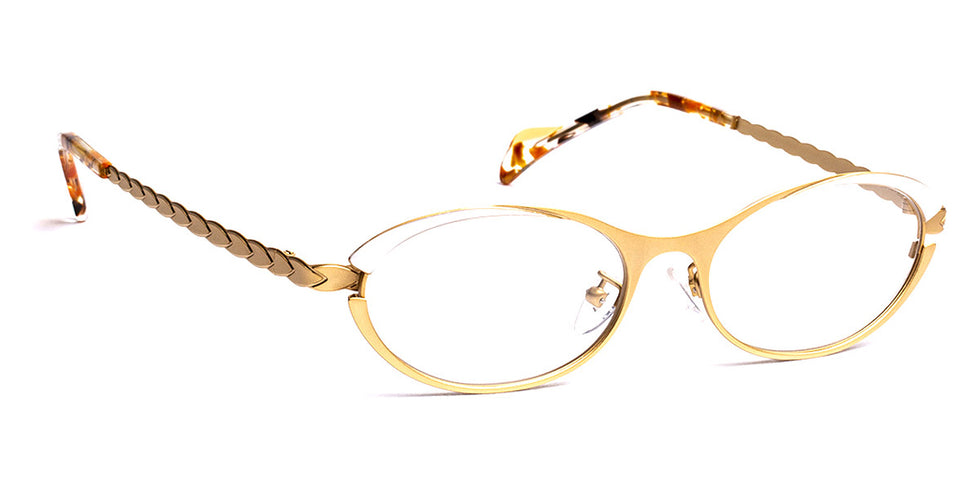 J.F. Rey® Joie JFR Joie 5010 51 - 5010 Gold Satin/White Eyeglasses