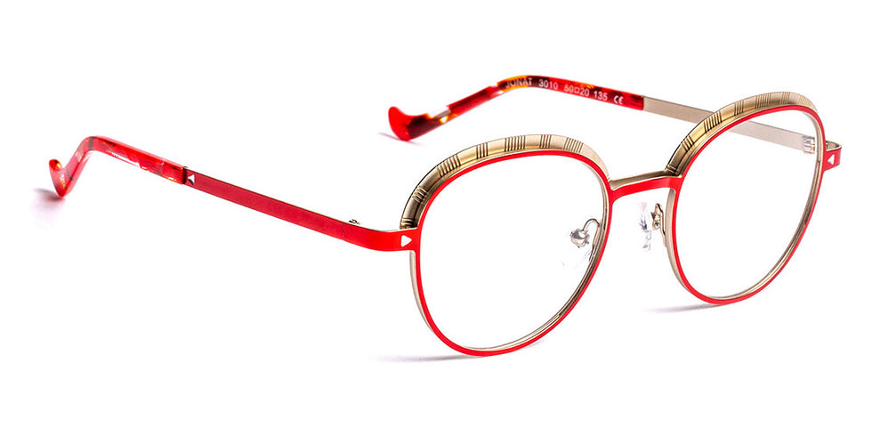 J.F. Rey® Jonat JFR Jonat 3010 50 - 3010 Red/Silver Eyeglasses