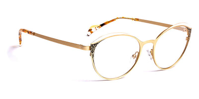 J.F. Rey® Josaa JFR Josaa 5010 51 - 5010 Satined Gold/White/Black Eyeglasses