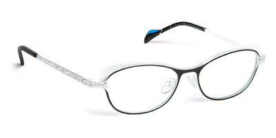 J.F. Rey® Juza JFR Juza 0010 52 - 0010 Black/White Eyeglasses