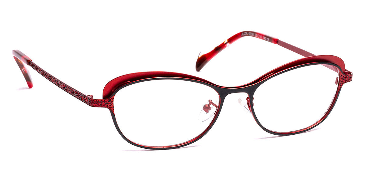 J.F. Rey® Juza JFR Juza 0030 52 - 0030 Black/Red Eyeglasses