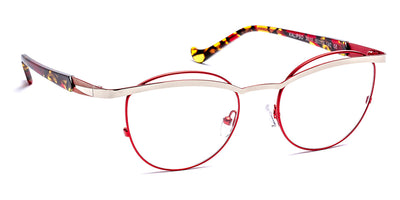 J.F. Rey® Kalipso JFR Kalipso 3010 50 - 3010 Red/Shiny Silver Eyeglasses