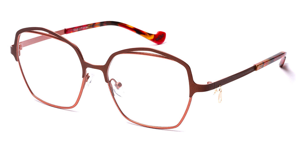 J.F. Rey® Karen JFR Karen 9080 53 - 9080 Chocolate/Peach Eyeglasses