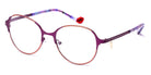 J.F. Rey® Katell JFR Katell 7080 52 - 7080 Plum/Pink Peach Eyeglasses