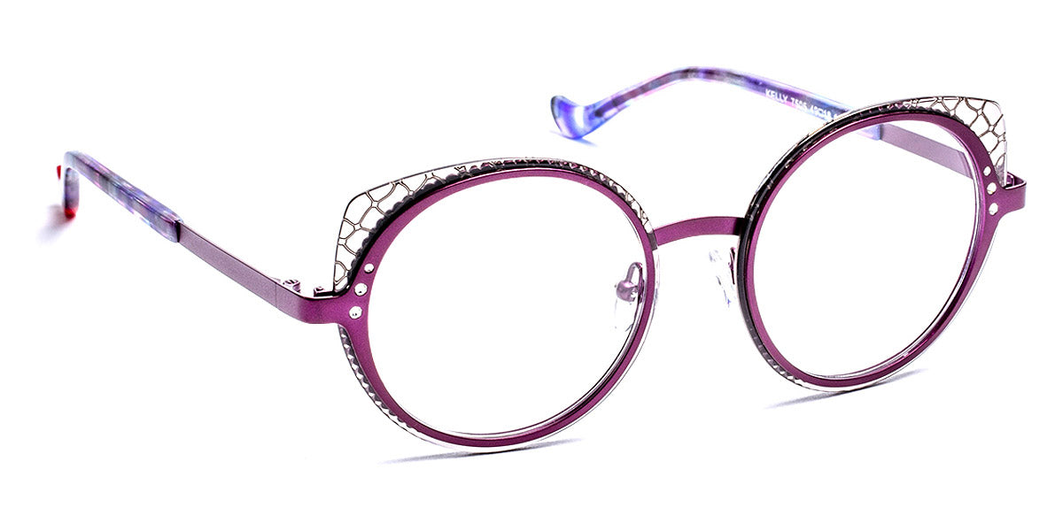 J.F. Rey® Kelly JFR Kelly 7505 49 - 7505 Plum/Gray Eyeglasses