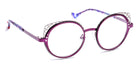 J.F. Rey® Kelly JFR Kelly 7505 49 - 7505 Plum/Gray Eyeglasses