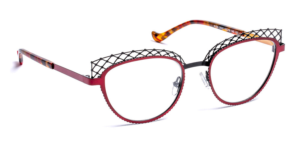 J.F. Rey® Kiss JFR Kiss 3500 52 - 3500 Burgundy/Black/Apricot Eyeglasses