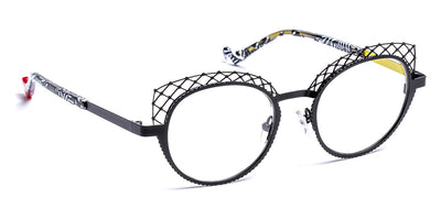 J.F. Rey® Koko JFR Koko 0055 48 - 0055 Satin Black/Neon Yellow Eyeglasses